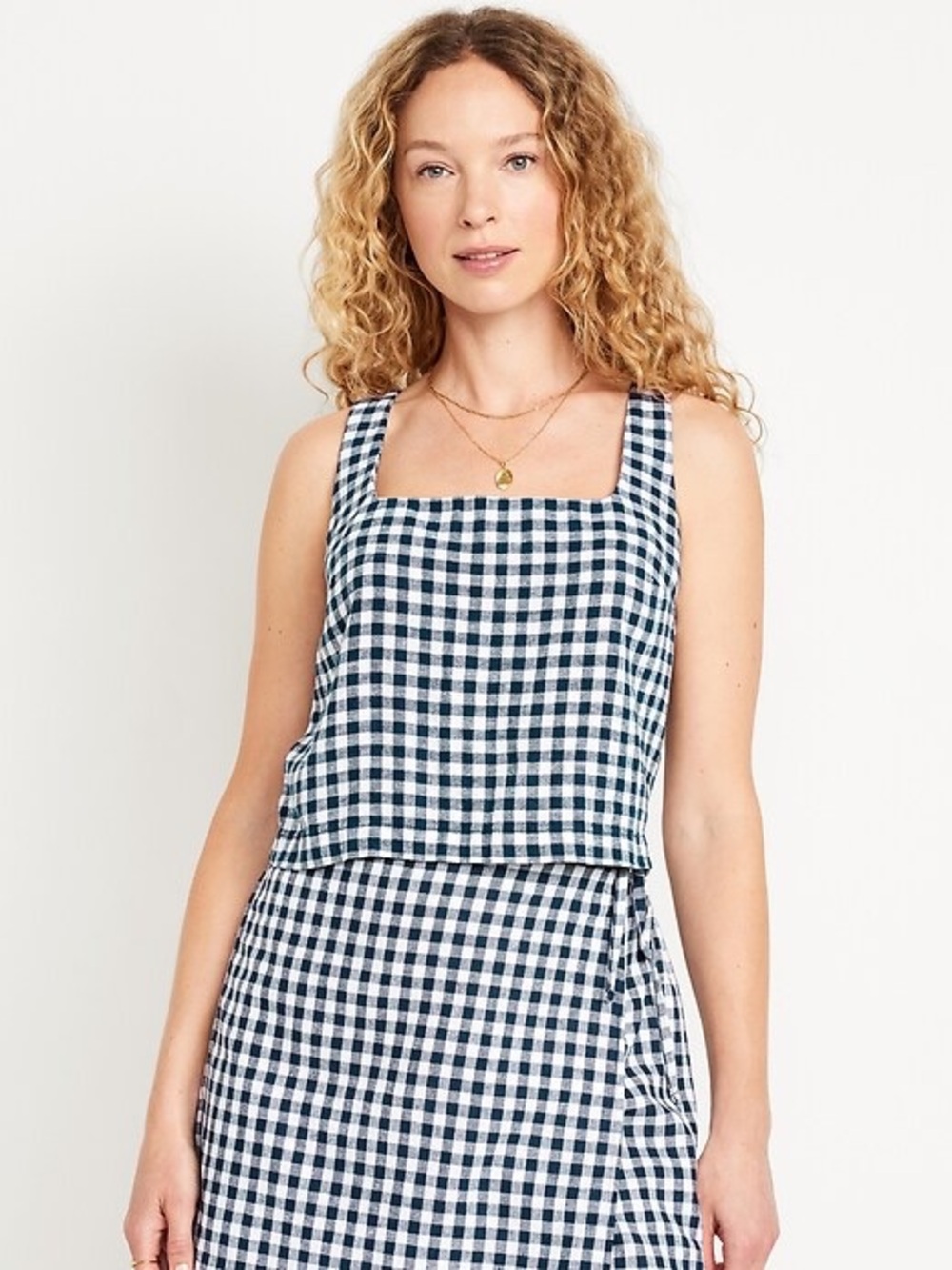 Old Navy Linen-Blend Crop Top